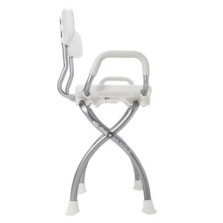 Drive Medical MD50100WH Mobility Design X-Fold Shower Chair, Lightweight, 300 lbs, White