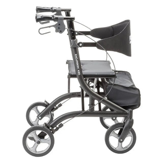 Drive Medical  MD700920BK/BL/PR MD by Drive Excursion X20 Rollator, Foldable, 17.5" Seat Width, 300 lbs Weight Capacity