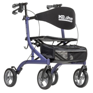 Drive Medical  MD700920BK/BL/PR MD by Drive Excursion X20 Rollator, Foldable, 17.5" Seat Width, 300 lbs Weight Capacity