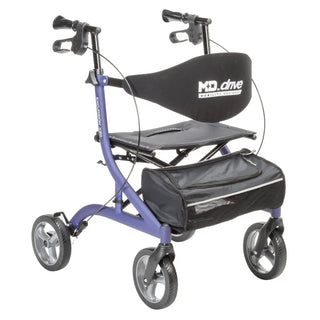 Drive Medical  MD700920BK/BL/PR MD by Drive Excursion X20 Rollator, Foldable, 17.5" Seat Width, 300 lbs Weight Capacity