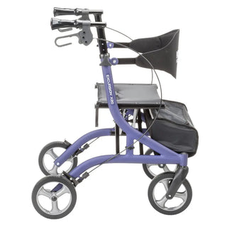 Drive Medical  MD700920BK/BL/PR MD by Drive Excursion X20 Rollator, Foldable, 17.5" Seat Width, 300 lbs Weight Capacity
