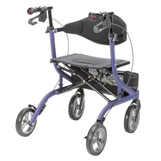 Drive Medical  MD700920BK/BL/PR MD by Drive Excursion X20 Rollator, Foldable, 17.5" Seat Width, 300 lbs Weight Capacity