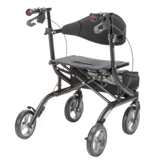 Drive Medical  MD700920BK/BL/PR MD by Drive Excursion X20 Rollator, Foldable, 17.5" Seat Width, 300 lbs Weight Capacity
