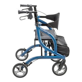 Drive Medical MD700929BL MD by Drive Excursion XWD Rollator, Sapphire, 19.5" Seat, 400 lbs Weight Capacity