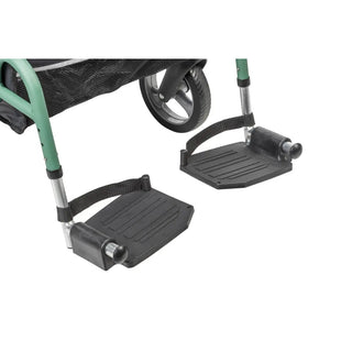 Drive Medical MD700935BK/BL/GN MD by Drive Fusion 2 in 1 Rollator/Transport Chair, 19.5" Seat, 300 lbs Weight Capacity