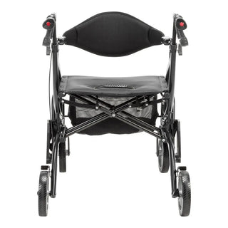 Drive Medical MD700935BK/BL/GN MD by Drive Fusion 2 in 1 Rollator/Transport Chair, 19.5" Seat, 300 lbs Weight Capacity