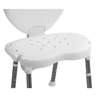 Drive Medical MD770525WH Mobility Design Folding Shower Chair, Pearl, 250 lbs