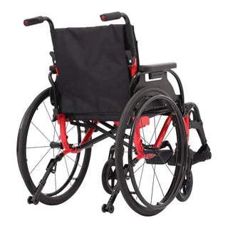 Drive Medical Nitro Cruise Lightweight Wheelchair, 16/18/20" Width, Black or Red, Elevating Leg Rest or Swing Away Footrest