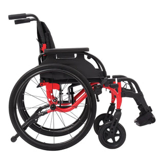 Drive Medical Nitro Cruise Lightweight Wheelchair, 16/18/20" Width, Black or Red, Elevating Leg Rest or Swing Away Footrest