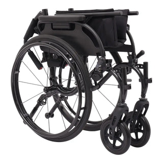 Drive Medical Nitro Cruise Lightweight Wheelchair, 16/18/20" Width, Black or Red, Elevating Leg Rest or Swing Away Footrest