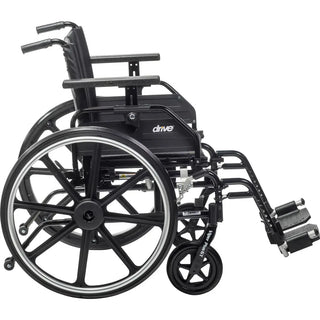 Drive Medical PLA416FBUARAD-SF/PLA420FBUARAD-SF Viper Plus GT Wheelchair with Universal Armrests, Swing Away Footrest
