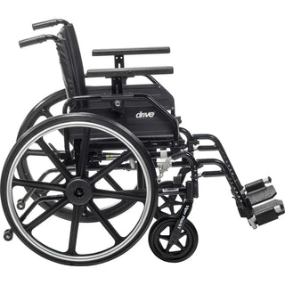 Drive Medical PLA416FBUARAD-SF/PLA420FBUARAD-SF Viper Plus GT Wheelchair with Universal Armrests, Swing Away Footrest