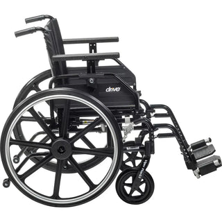 Drive Medical PLA416FBUARAD-SF/PLA420FBUARAD-SF Viper Plus GT Wheelchair with Universal Armrests, Swing Away Footrest