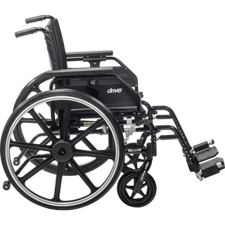 Drive Medical PLA416FBUARAD-SF/PLA420FBUARAD-SF Viper Plus GT Wheelchair with Universal Armrests, Swing Away Footrest