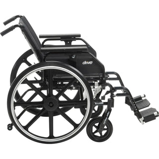 Drive Medical PLA416FBUARAD-SF/PLA420FBUARAD-SF Viper Plus GT Wheelchair with Universal Armrests, Swing Away Footrest