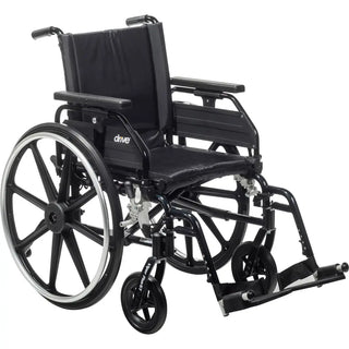 Drive Medical PLA416FBUARAD-SF/PLA420FBUARAD-SF Viper Plus GT Wheelchair with Universal Armrests, Swing Away Footrest
