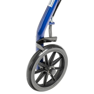 Drive Medical R726BK/BL/RD Rollator Rolling Walker w/ 6" Wheels, Fold Up Removable Back Support and Padded Seat, 14" Seat