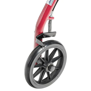 Drive Medical R726BK/BL/RD Rollator Rolling Walker w/ 6" Wheels, Fold Up Removable Back Support and Padded Seat, 14" Seat