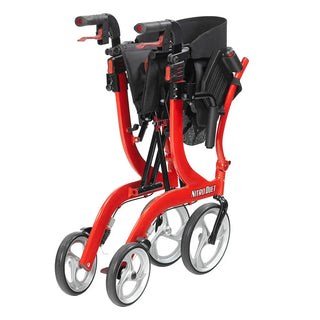 Drive Medical RTL10266DT Nitro Duet Rollator and Transport Chair, Red