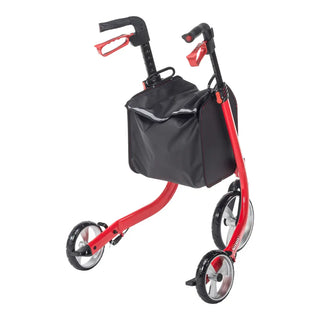 Drive Medical RTL10266TWHL Nitro 3-Wheel Rollator, Red