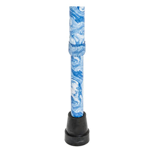 Drive Medical RTL10303SW Foam Grip Offset Handle Walking Cane, Swirl or Black, 30" to 39" Handle Height
