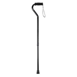 Drive Medical RTL10303SW Foam Grip Offset Handle Walking Cane, Swirl or Black, 30" to 39" Handle Height