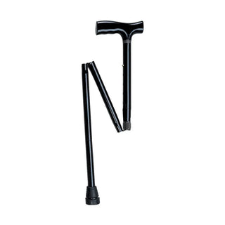 Drive Medical RTL10304HD Heavy Duty Folding Cane Lightweight Adjustable with T Handle, 33" - 37" Handle Height