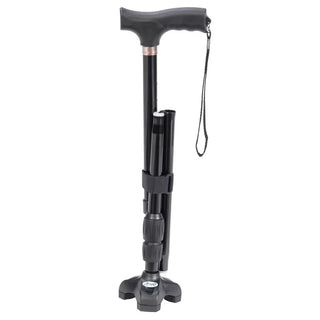 Drive Medical RTL10305 Flex N Go Adjustable Folding Cane with T Handle, 32.5" - 39.5" Handle Height