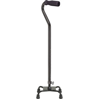 Drive Medical RTL10310 Foam Grip Four Point Quad Cane, 30" - 39" Handle Height, 300 lbs Weight Capacity