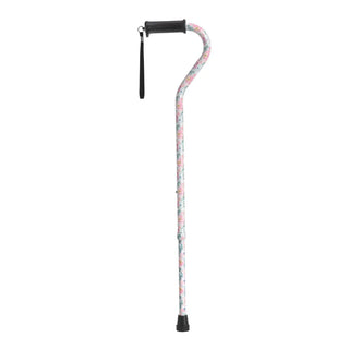 Drive Medical RTL10372 Aluminum Offset Canes, Gel Grip, 30" to 39" Handle Height
