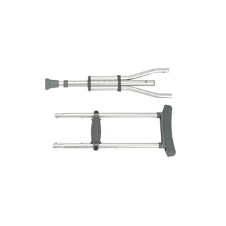 Drive Medical RTL10433 Underarm Universal Aluminum Crutches, 1 Pair, 38.5" - 62.5" Height, 300 lbs Weight Capacity