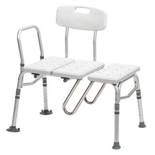 Drive Medical RTL12032KDR Splash Defense Transfer Bench with Curtain Guard Protection, 400 lbs