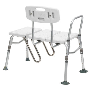 Drive Medical RTL12032KDR Splash Defense Transfer Bench with Curtain Guard Protection, 400 lbs