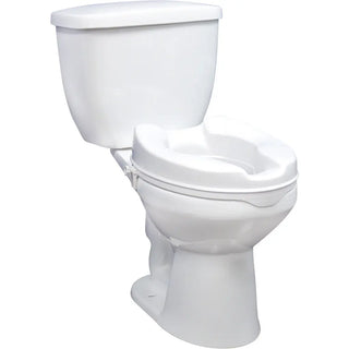 Drive Medical RTL12064 Raised Toilet Seat with Lock, Standard Seat, 4"