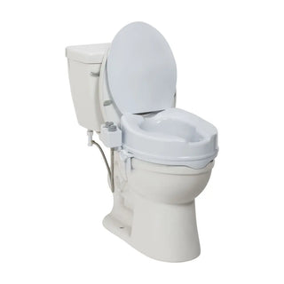 Drive Medical RTL12C005-WH Raised Toilet Seat w. Bidet, Ambient Water