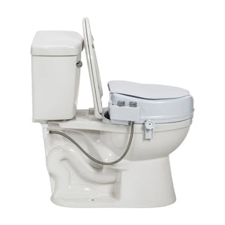 Drive Medical RTL12C005-WH Raised Toilet Seat w. Bidet, Ambient Water