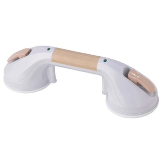 Drive Medical RTL13083 Suction Cup Grab Bars, 12 Inch, White and Beige