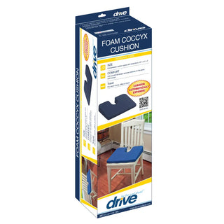Drive Medical RTL1491COM Compressed Coccyx Cushion, 18" x 14" Seat