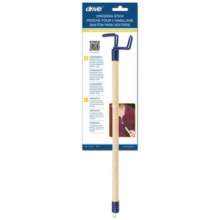 Drive Medical RTL2032 Lifestyle Dressing Stick with Shoe Horn, 24" Length