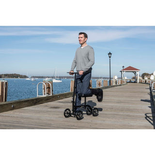 Drive Medical RTL799 Economy Folding Knee Walker , Indoor/Outdoor, 350 lb. weight capacity