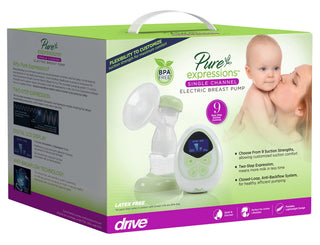 Drive Medical RTLBP1000 Pure Expressions Single Channel Electric Breast Pump
