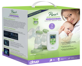 Drive Medical RTLBP2000  Pure Expressions Dual Channel Electric Breast Pumps