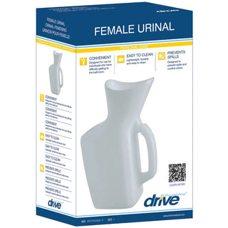 Drive Medical RTLPC23201-F Lifestyle Incontinence Aid Female Urinal, 32 oz