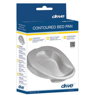 Drive Medical RTLPC23212 Contoured Bed Pan, 84 oz