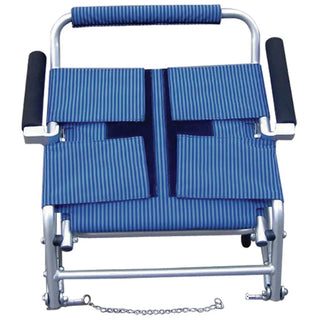 Drive Medical SL18 Super Light Folding Transport Wheelchair with Carry Bag and Flip-Back Arms, 18" Seat, 250 lbs Weight Capacity