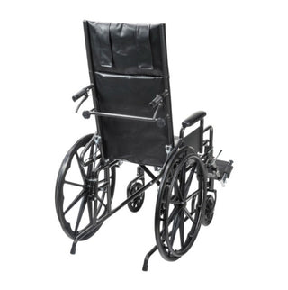 Drive Medical SSP18RBDDAV Silver Sport Recliner with Vinyl Upholstery, Detachable Desk Arm, 18"