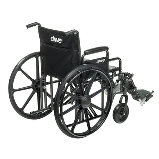 Drive Medical STD24ECDFA-ELR Heavy Duty Bariatric Wheelchair 24" Full Arms Elevating