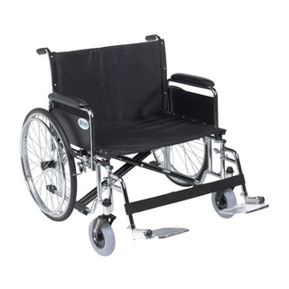 Drive Medical STD26ECDFA-SF Bariatric Sentra EC Heavy-Duty, Extra-Extra-Wide Wheelchair, 26" Seat, Detachable Full Arms, Swing away Footrests