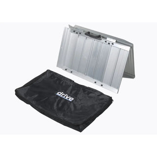 Drive Medical STDS1096/STDS1097 Single Fold Portable Wheelchair Scooter Ramp with Carry Handle and Travel Bag, 6' or 7' Long