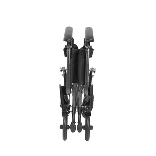 Drive Medical TR37E-SV/TR39E-SV Lightweight Steel Transport Wheelchair, Fixed Full Arms, 17" or 19" Seat, 250 lbs Weight Capacity